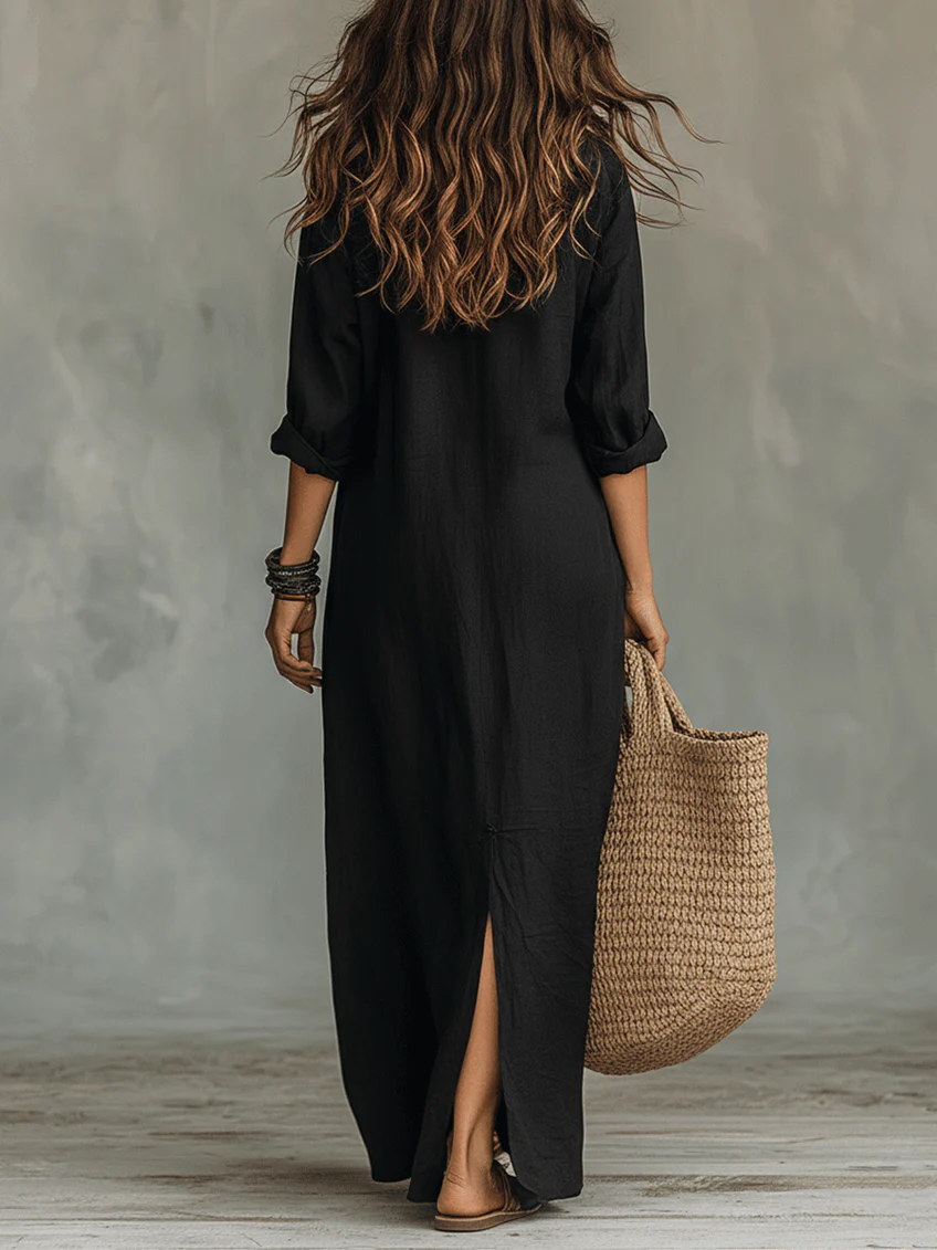 Women's Flattering Silhouette Maxi Dress