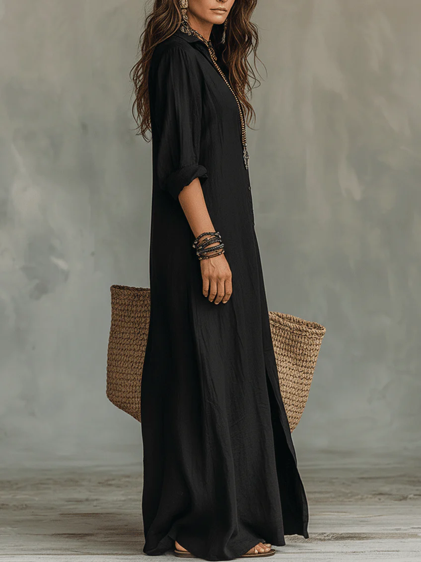 Women's Flattering Silhouette Maxi Dress
