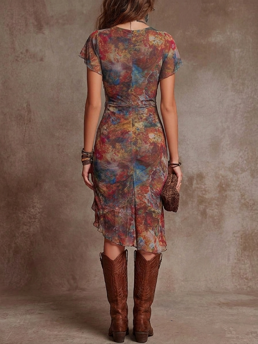 Elara | Stylish Boho Wrap Dress