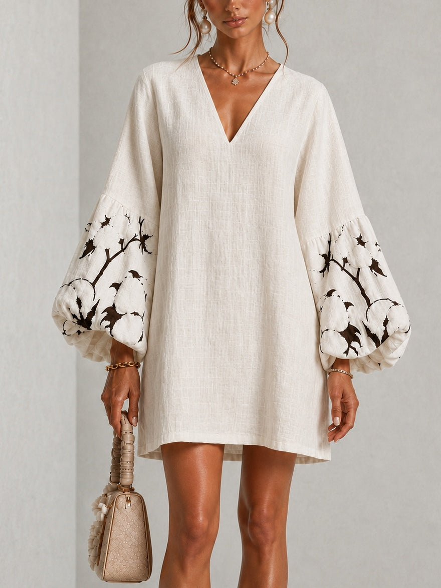 Waverly | Women's Puff-Sleeve Floral Mini Dress