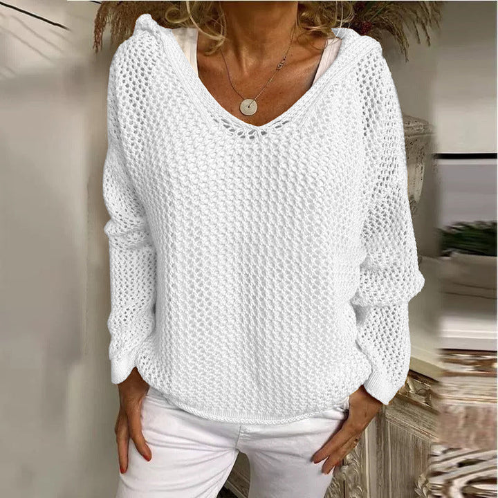 Women's Loose-Fit Open Knit Sweater