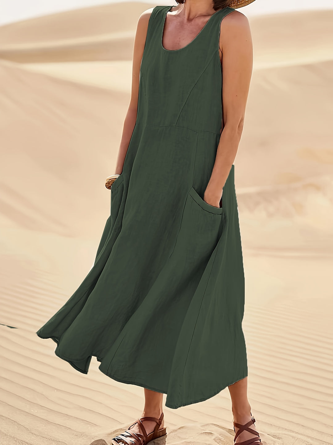 Women's Casual Sleeveless A-Line Dress
