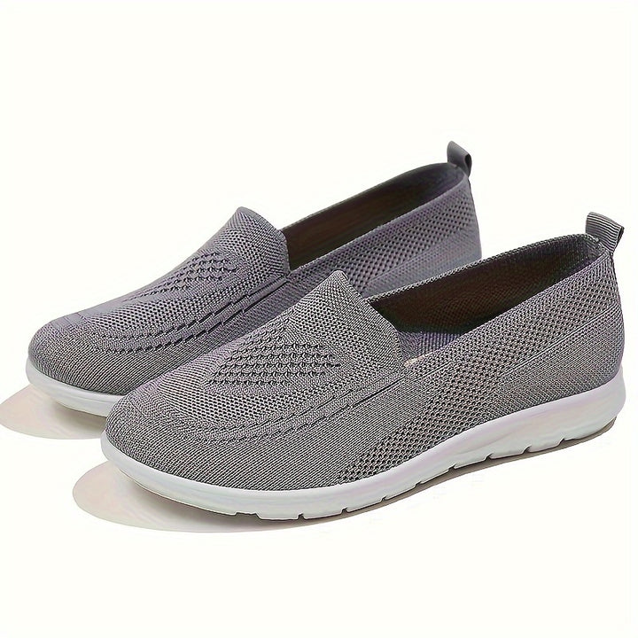 Women's Breathable Knit Flat Casual Shoes