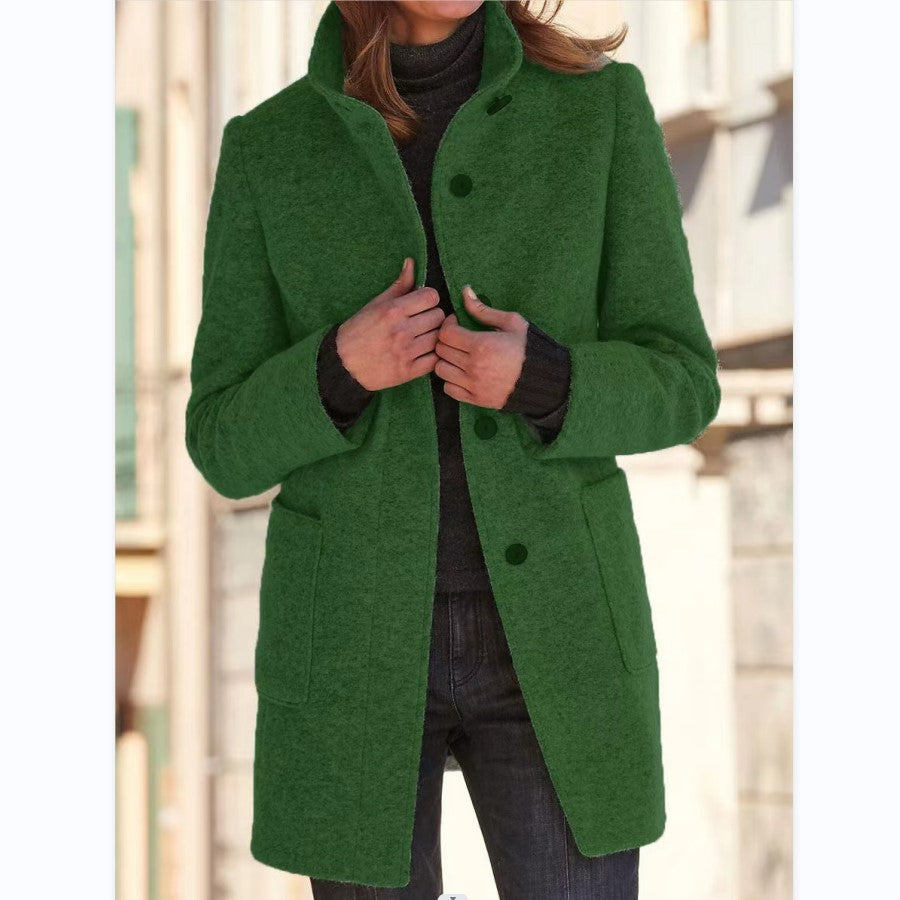 Eulalia | Cozy and breathable slim-fit winter coat made of wool