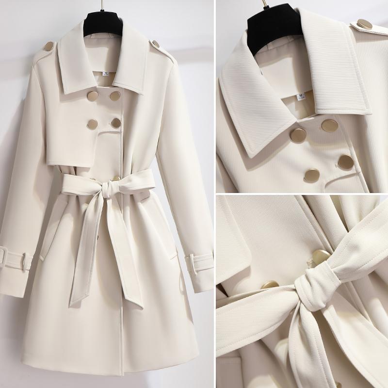 Mila | Elegant Women's Trench Coat in White