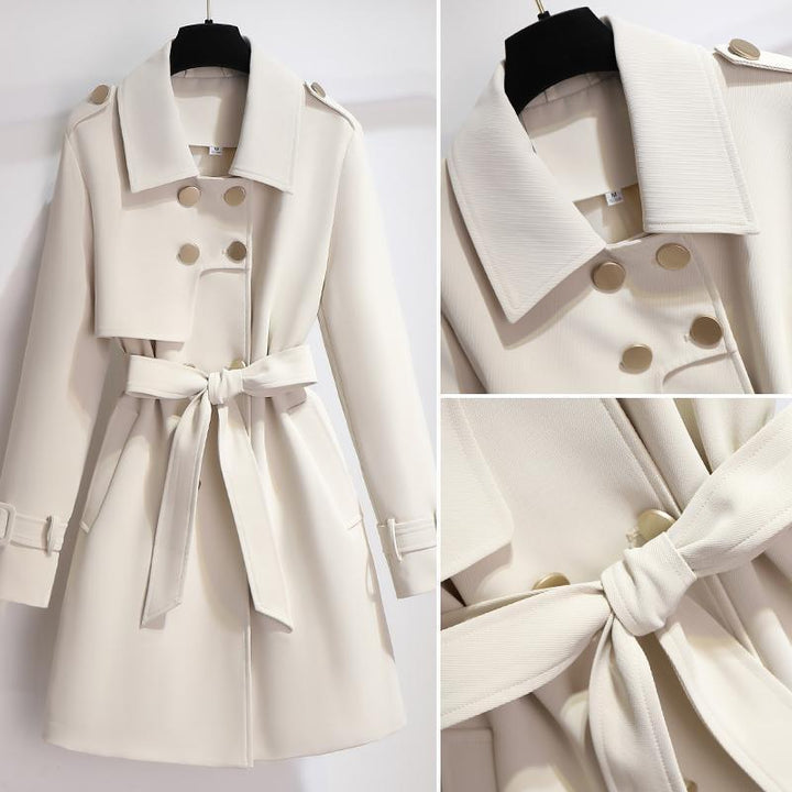 Mila | Elegant Women's Trench Coat in White