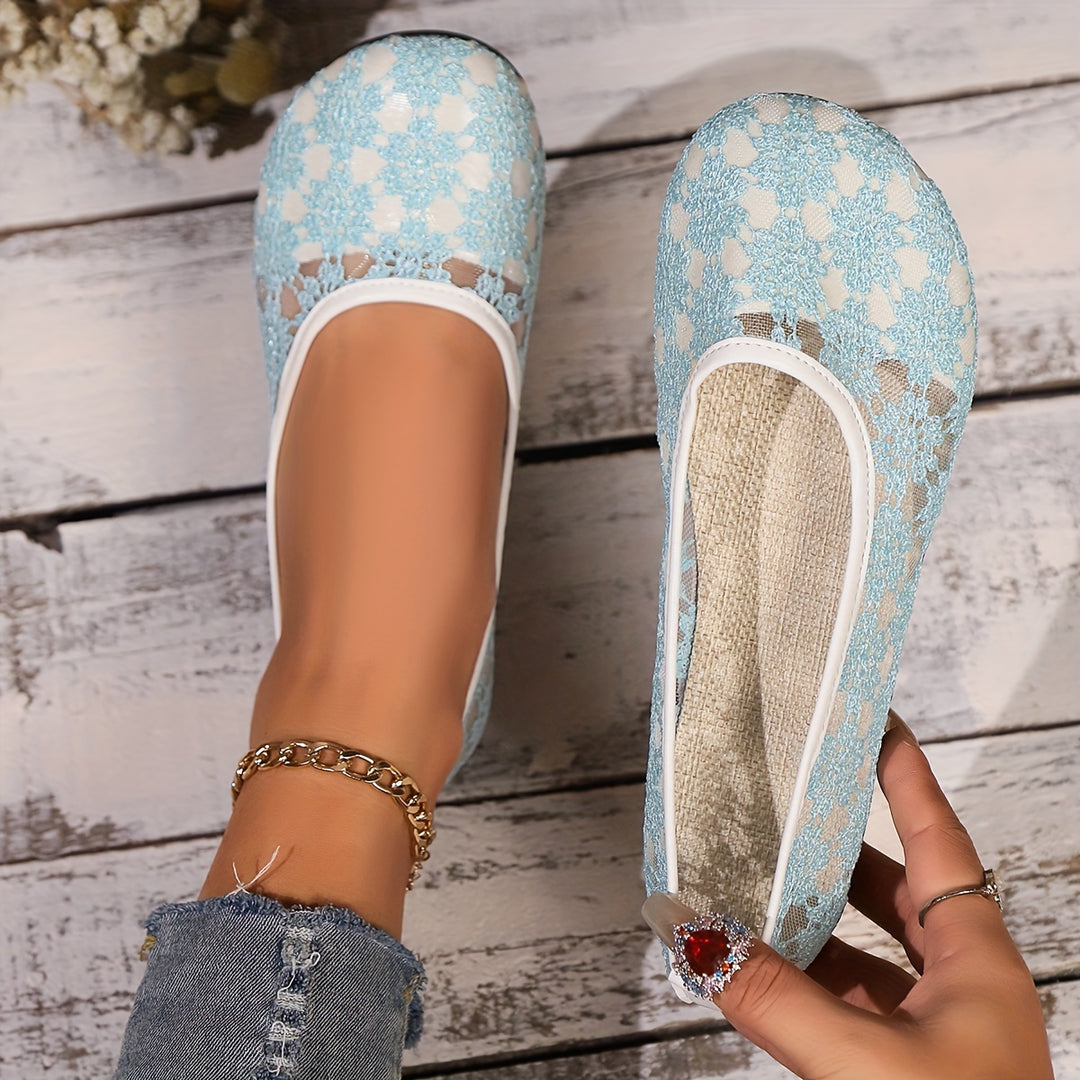 Women's Outdoor Breathable Round Toe Flat Shoes