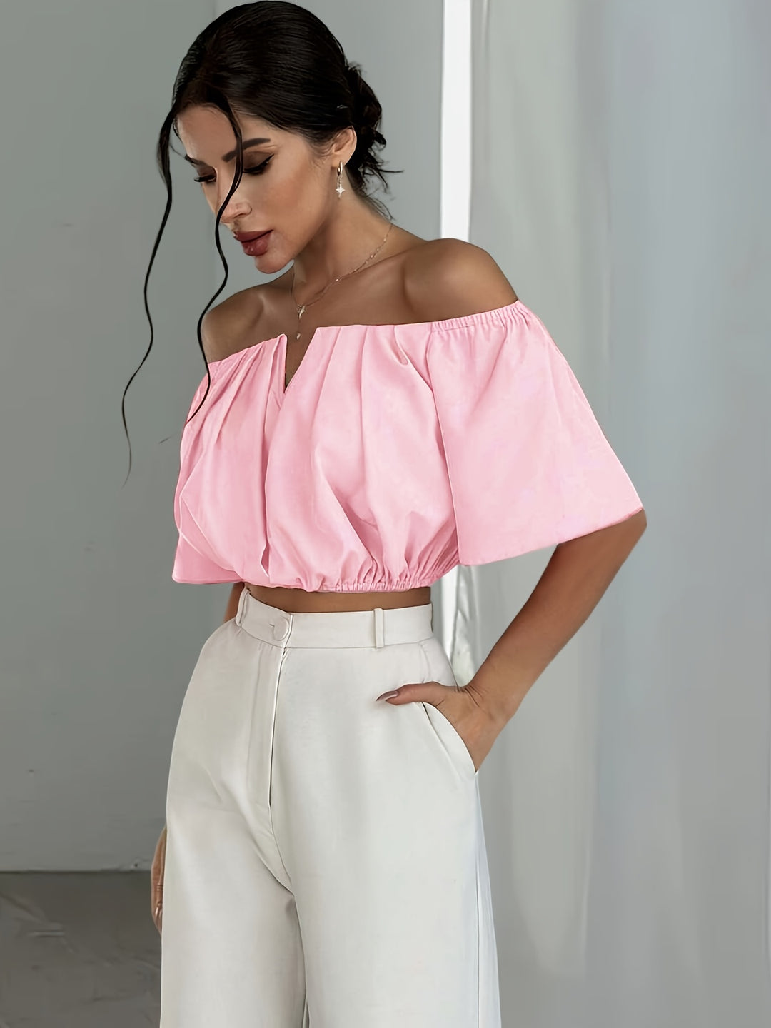 Women's Off-The-Shoulder Summer Blouse