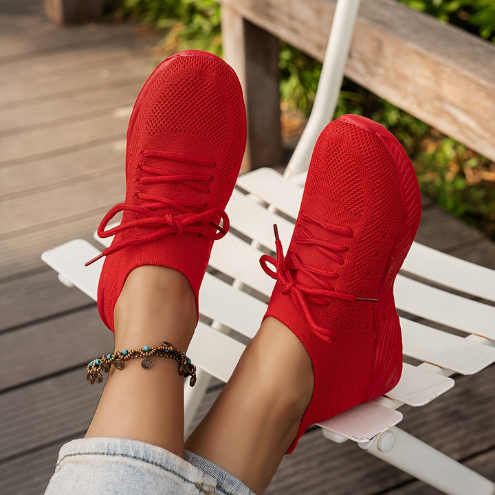 Women's Breathable Low-Top Lace-up Sneakers