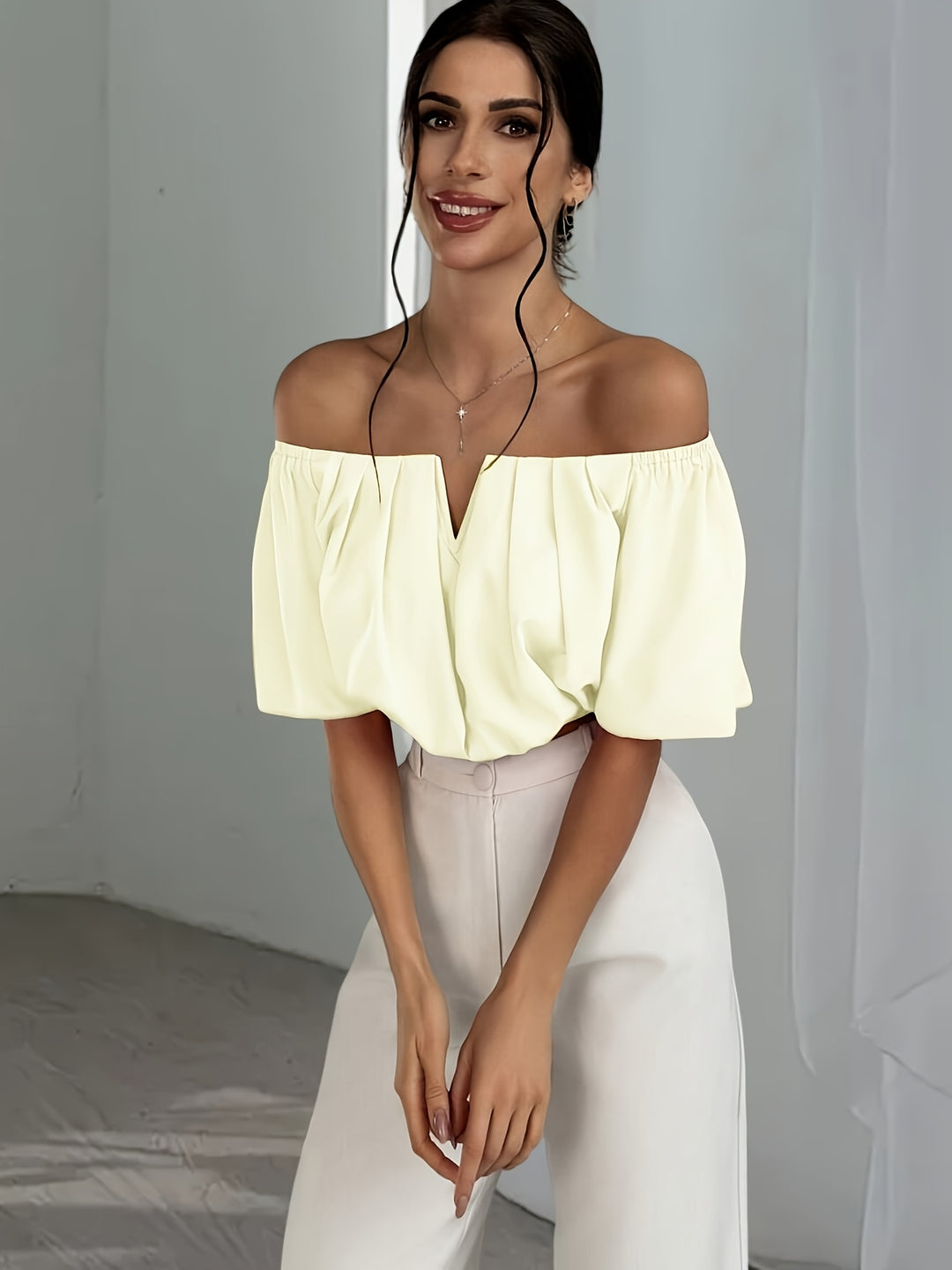 Women's Off-The-Shoulder Summer Blouse