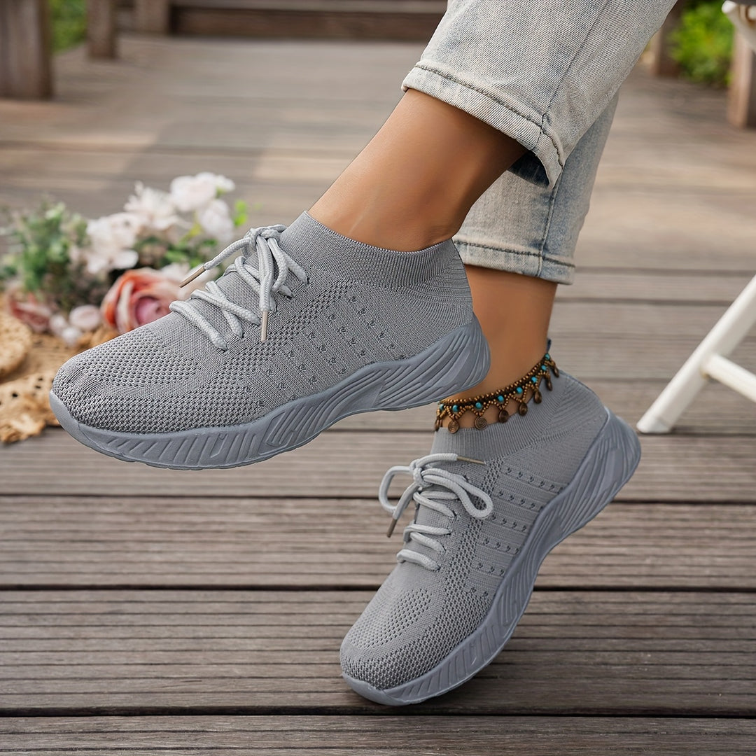 Women's Breathable Low-Top Lace-up Sneakers