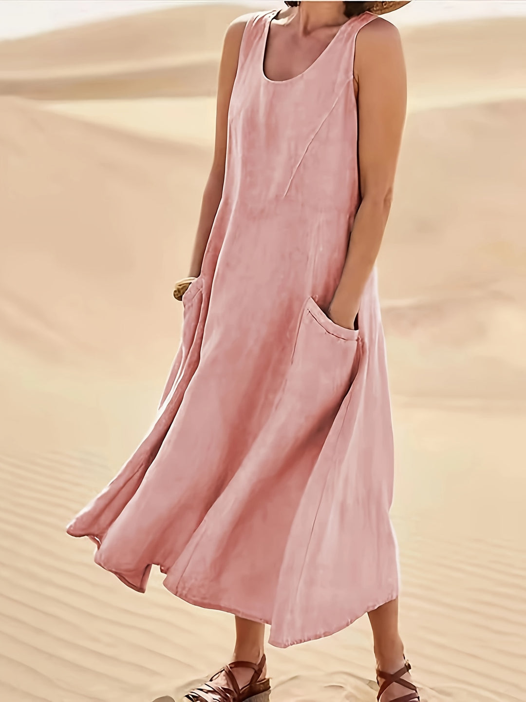 Women's Casual Sleeveless A-Line Dress