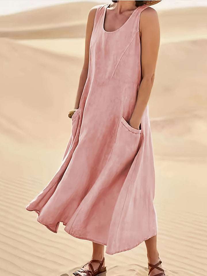 Women's Casual Sleeveless A-Line Dress