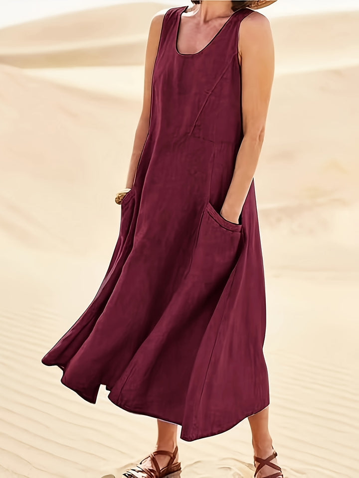Women's Casual Sleeveless A-Line Dress