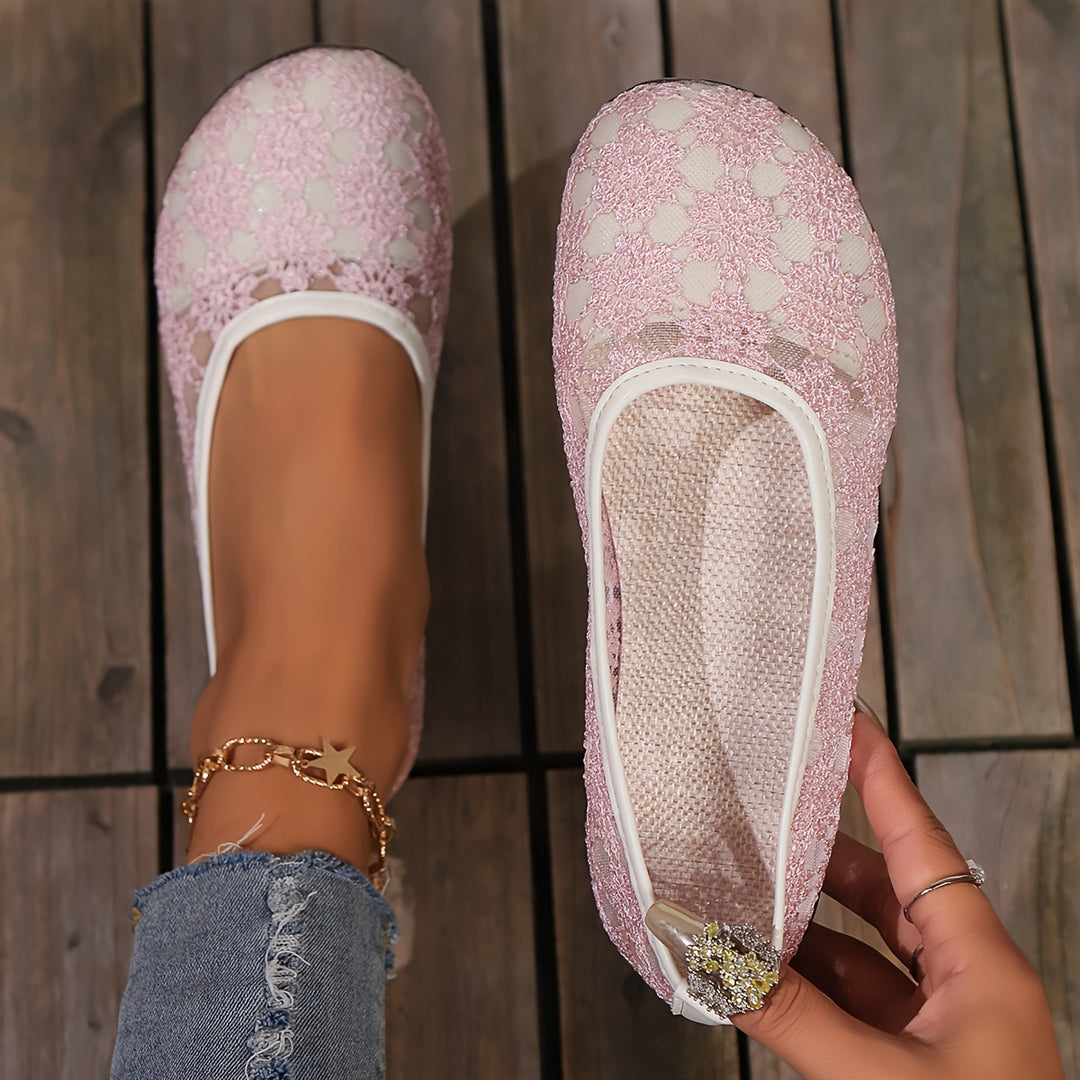Women's Outdoor Breathable Round Toe Flat Shoes
