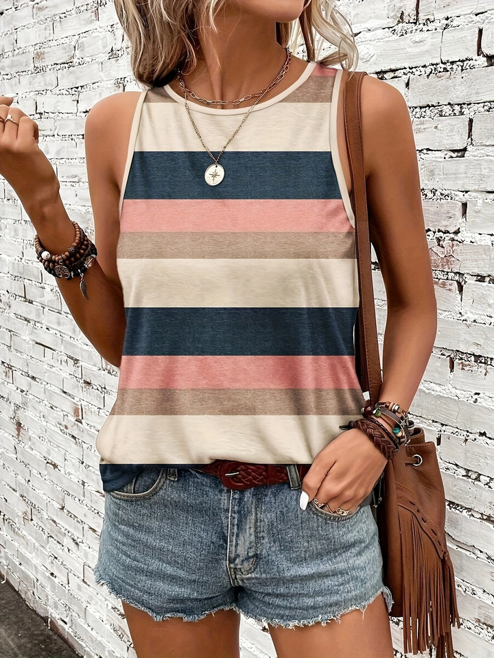 Women's Summer Vertical Striped Tank Top