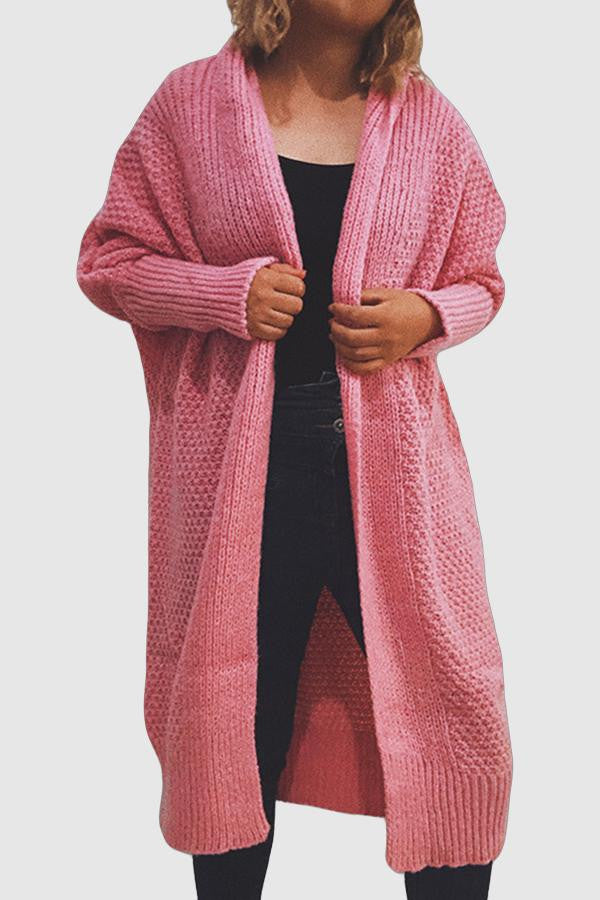 Zarae - long sweater open front cardigan