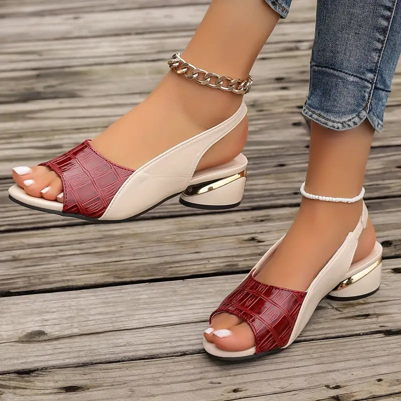 MAFIN - ELEGANT BLOCK SANDALS