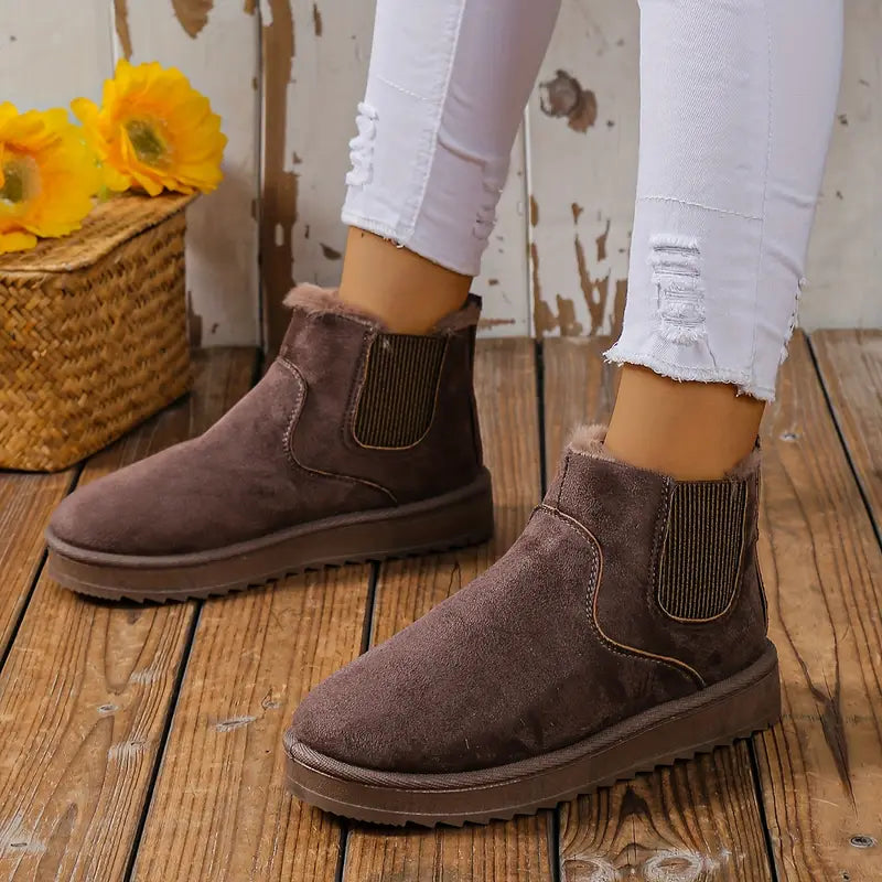 Women's casual slip-on boots