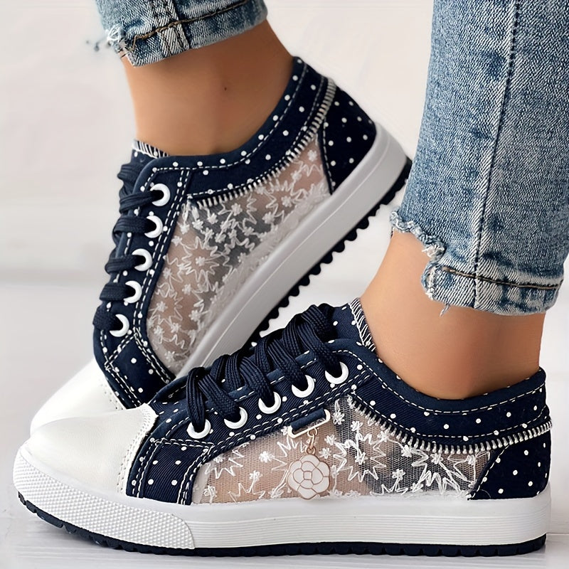 Women's Summer Casual Lace Up Slip-On Sneakers