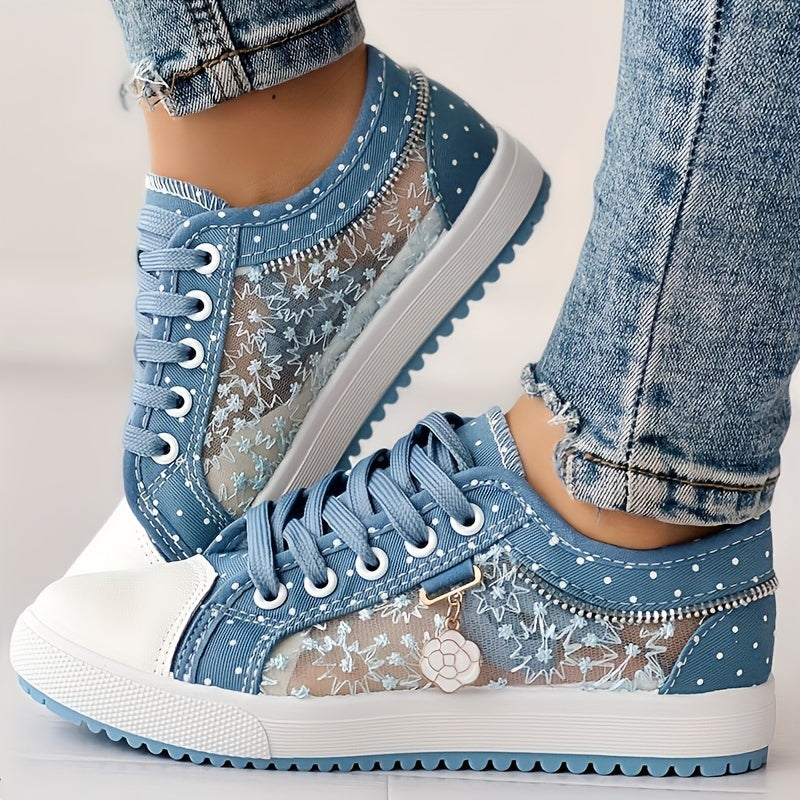 Women's Summer Casual Lace Up Slip-On Sneakers