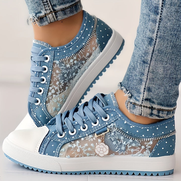 Women's Summer Casual Lace Up Slip-On Sneakers