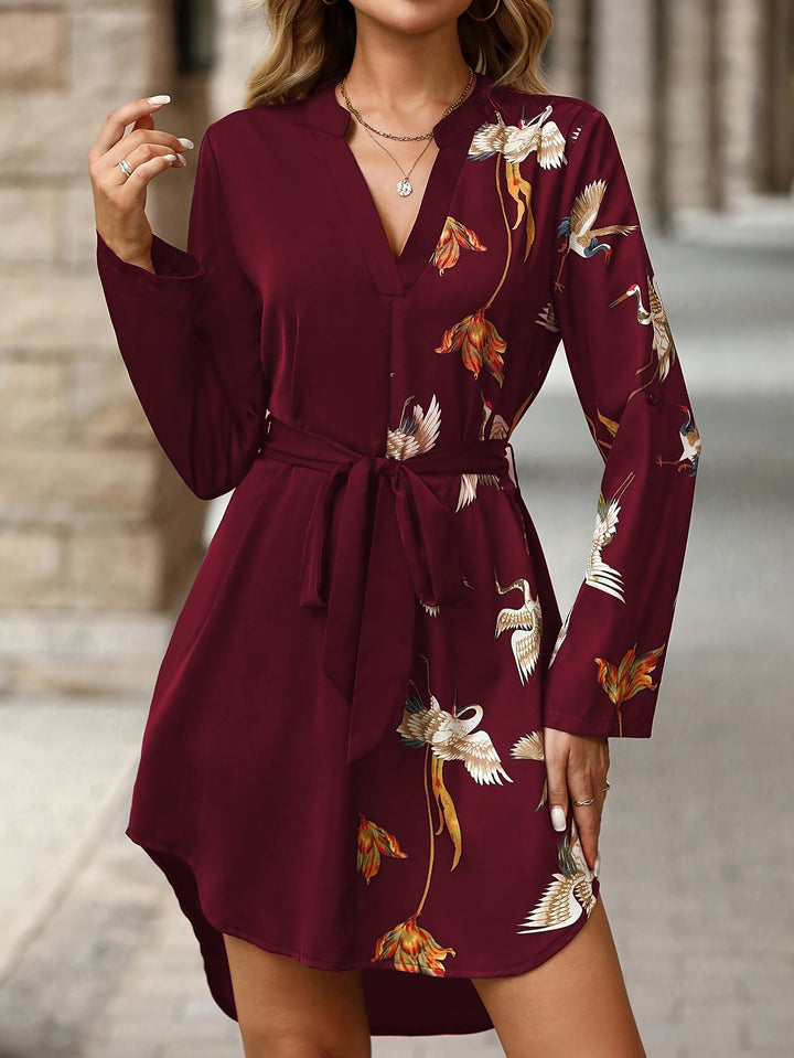 Women's Casual Minimalist Patchwork Dress