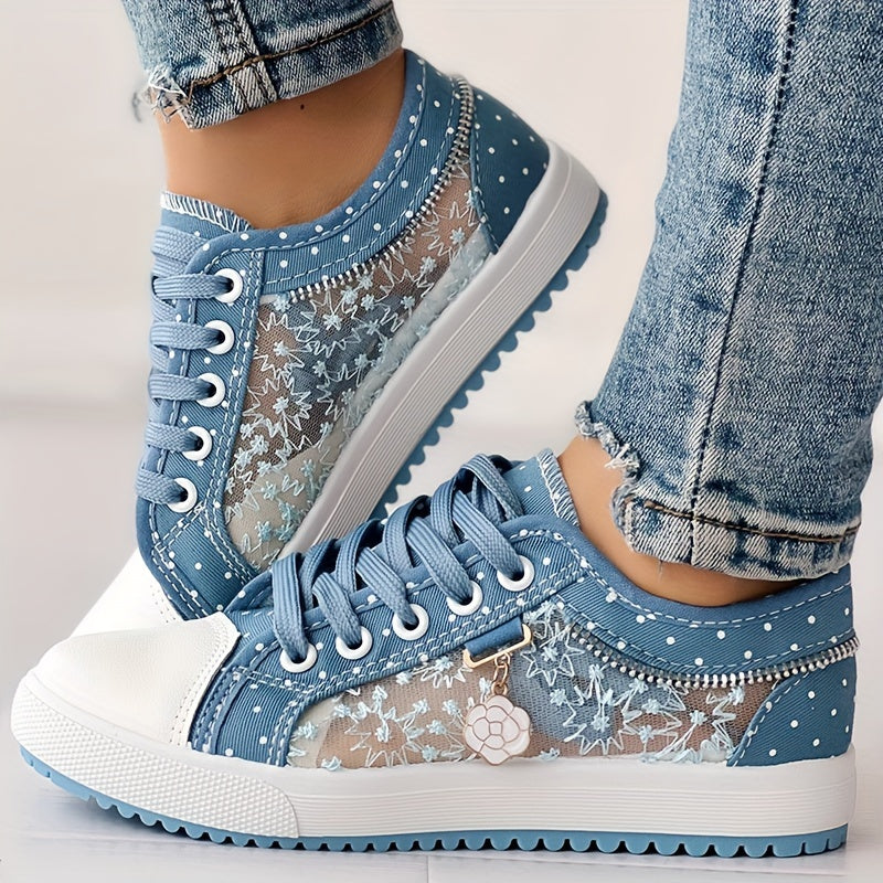 Women's Summer Casual Lace Up Slip-On Sneakers