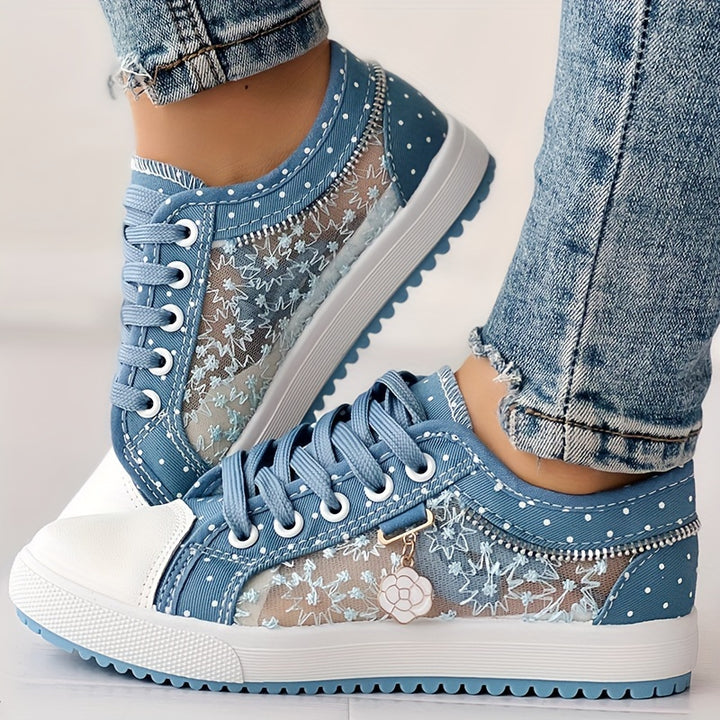 Women's Summer Casual Lace Up Slip-On Sneakers