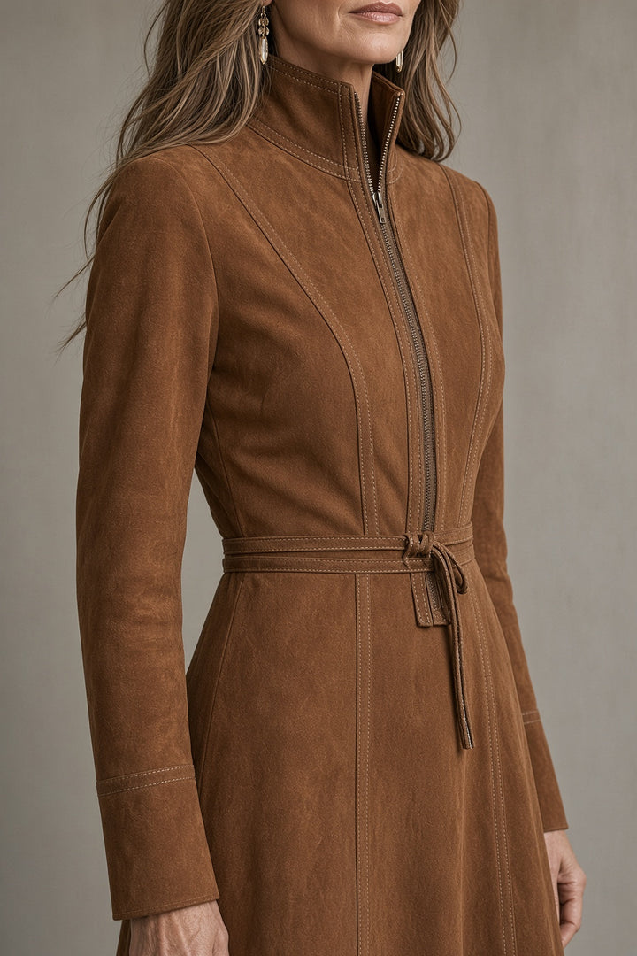 Tara | Women's Vintage Belted A-Line Dress