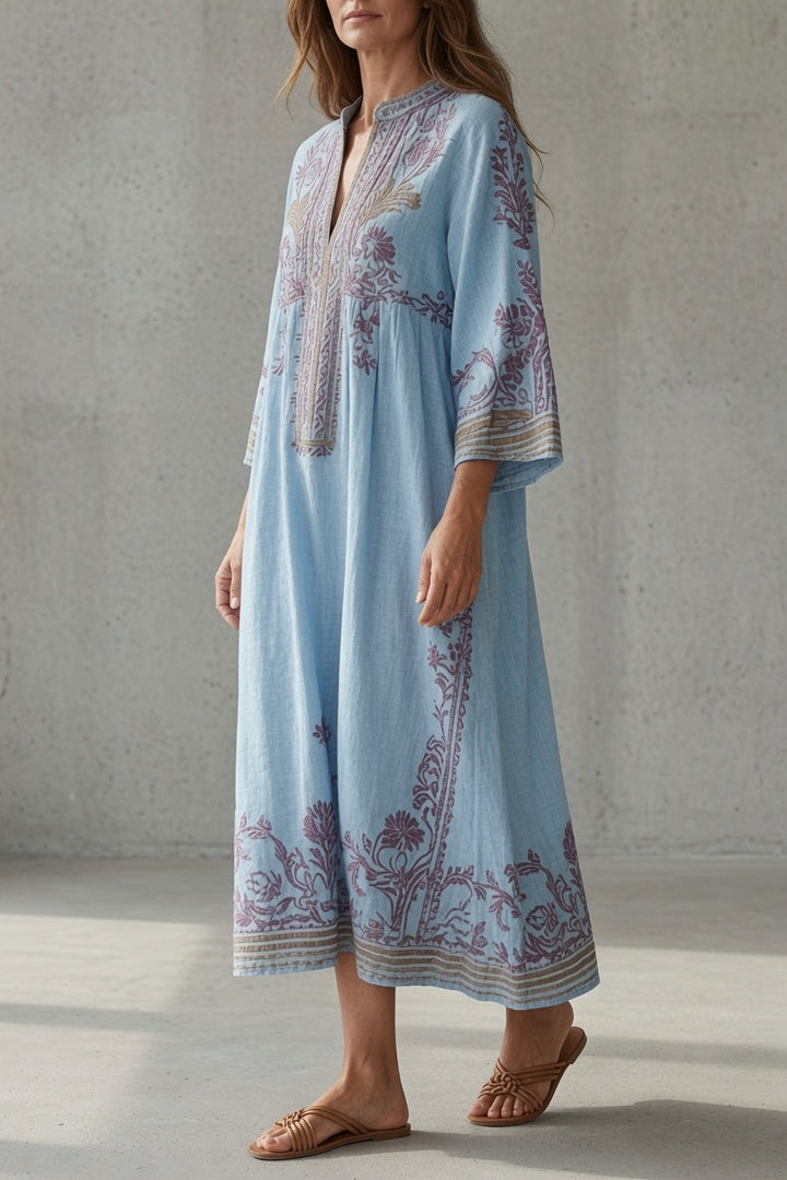 Rosalia | Women's Embroidered Vintage Dress with Flowy Silhouette