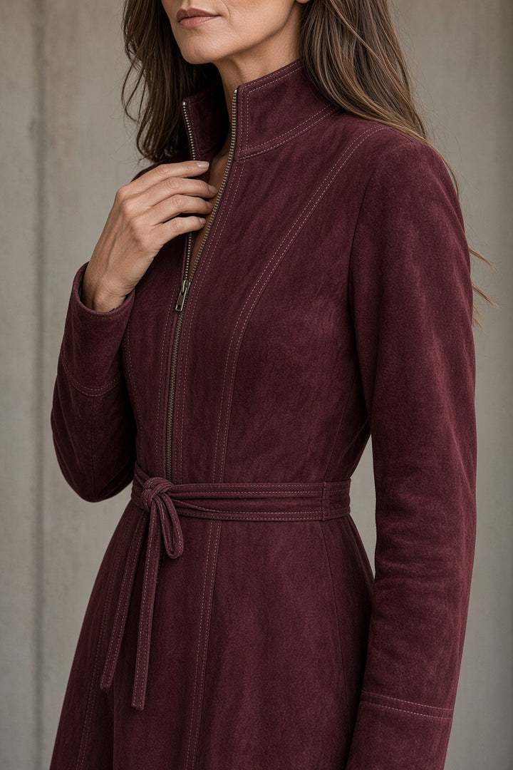 Tara | Women's Vintage Belted A-Line Dress
