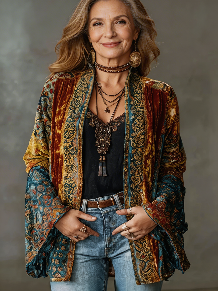 Celeste | Women's Boho Kimono Jacket with Flowing Sleeves
