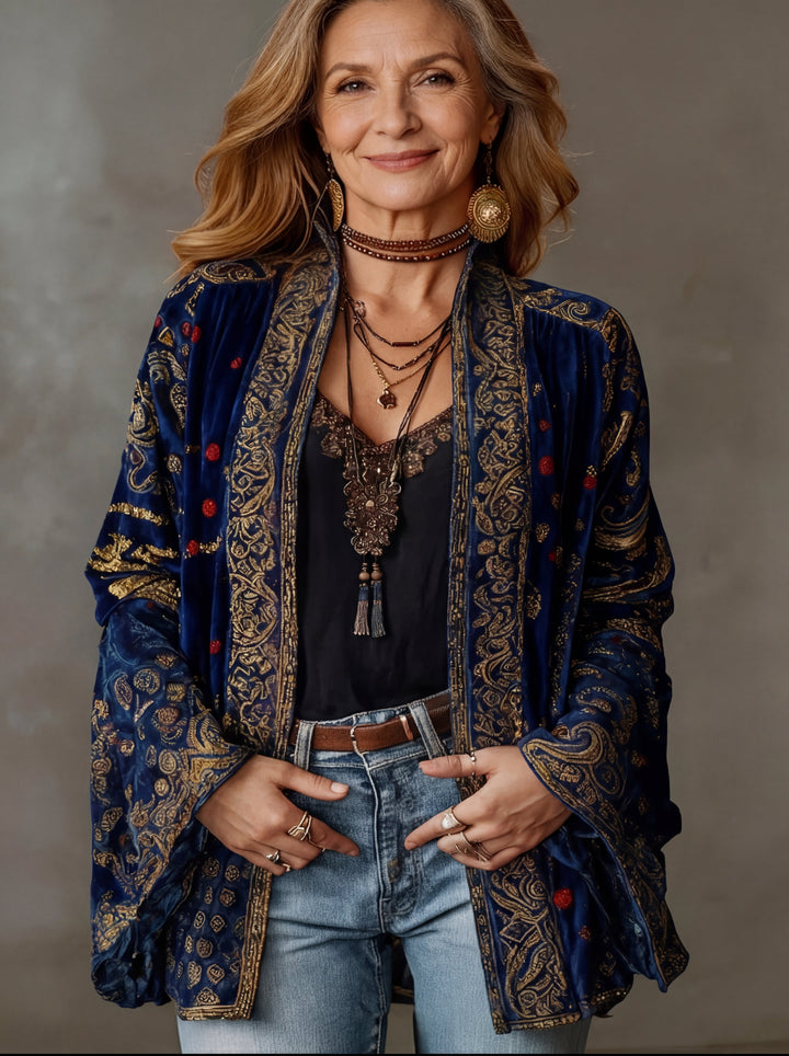 Celeste | Women's Boho Kimono Jacket with Flowing Sleeves