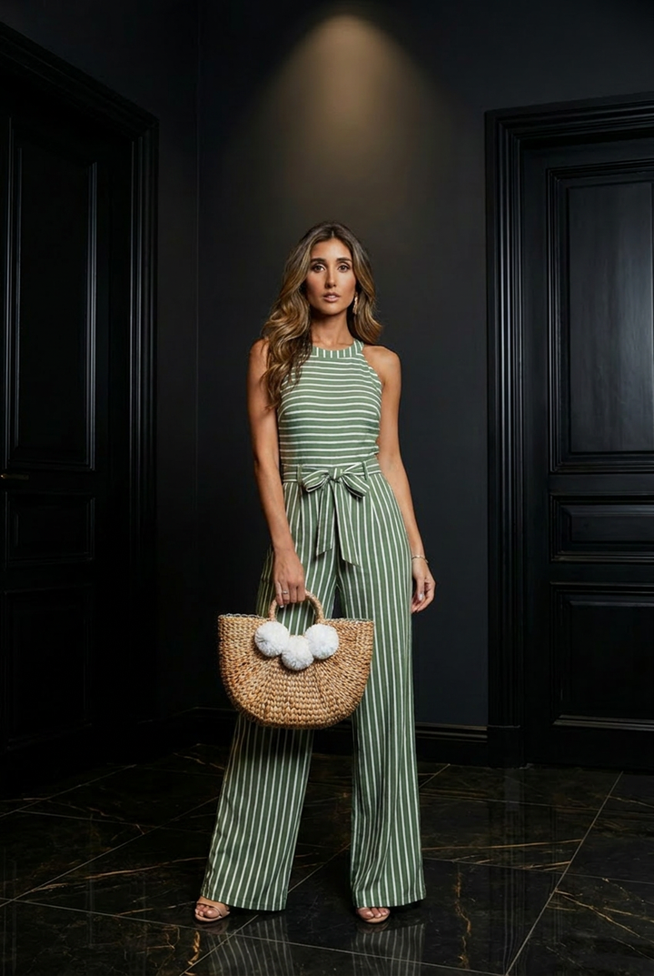 Anne | Striped Jumpsuit