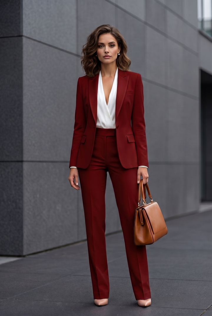 Jessica – Power Poise Tailored Pantsuit