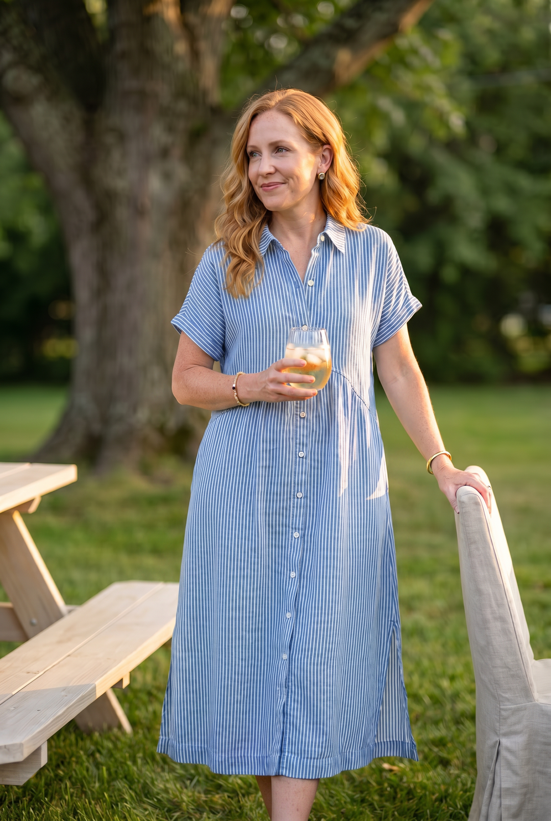 Ella - URBAN STRIPES COMFORT DRESS