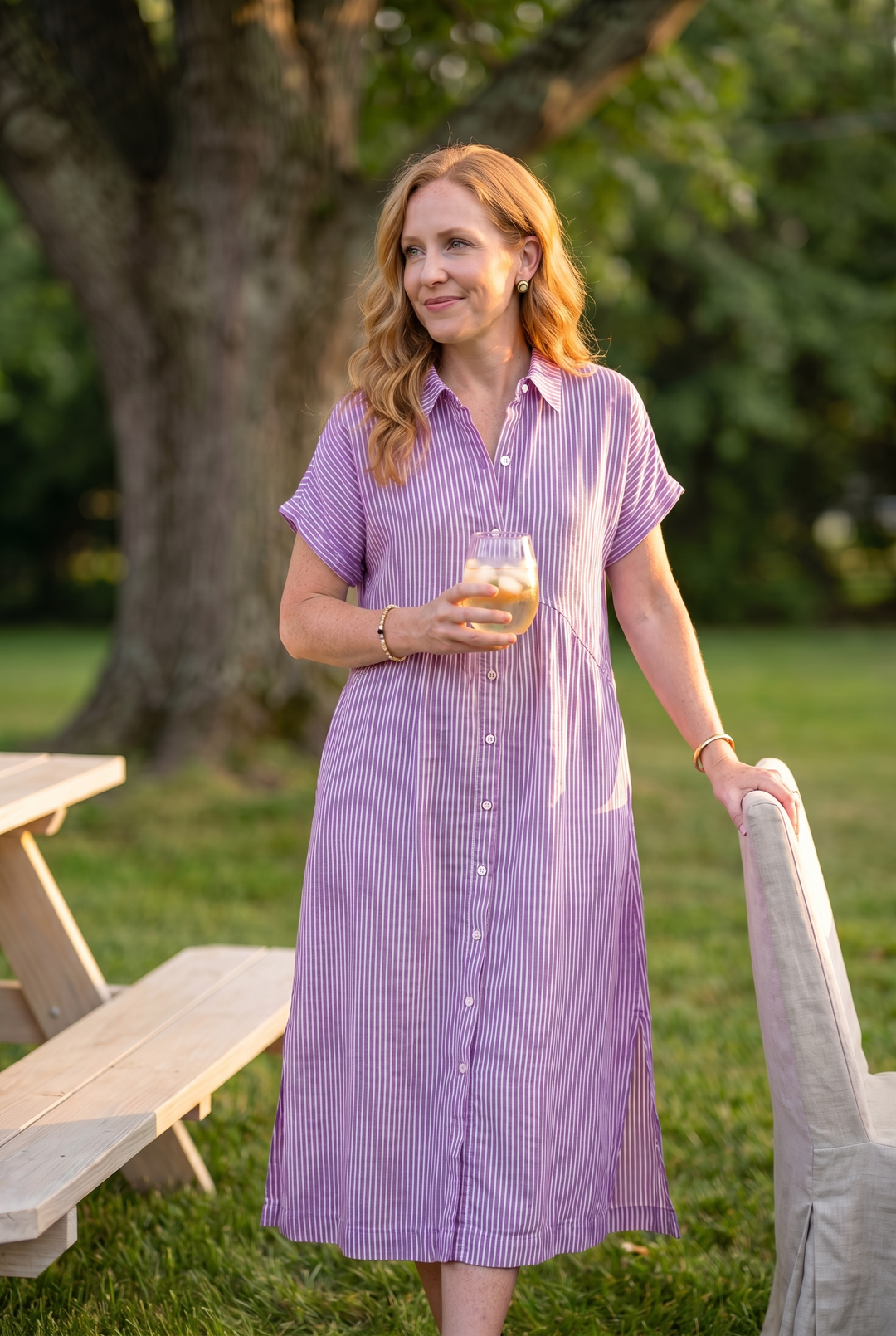 Ella - URBAN STRIPES COMFORT DRESS
