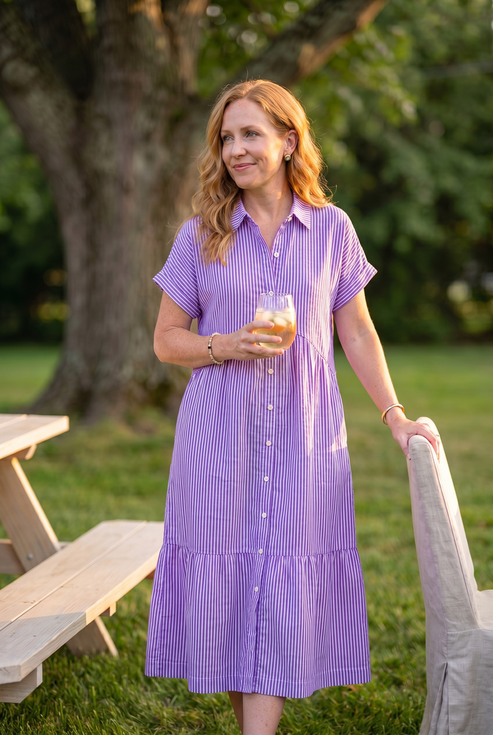 Ella - URBAN STRIPES COMFORT DRESS