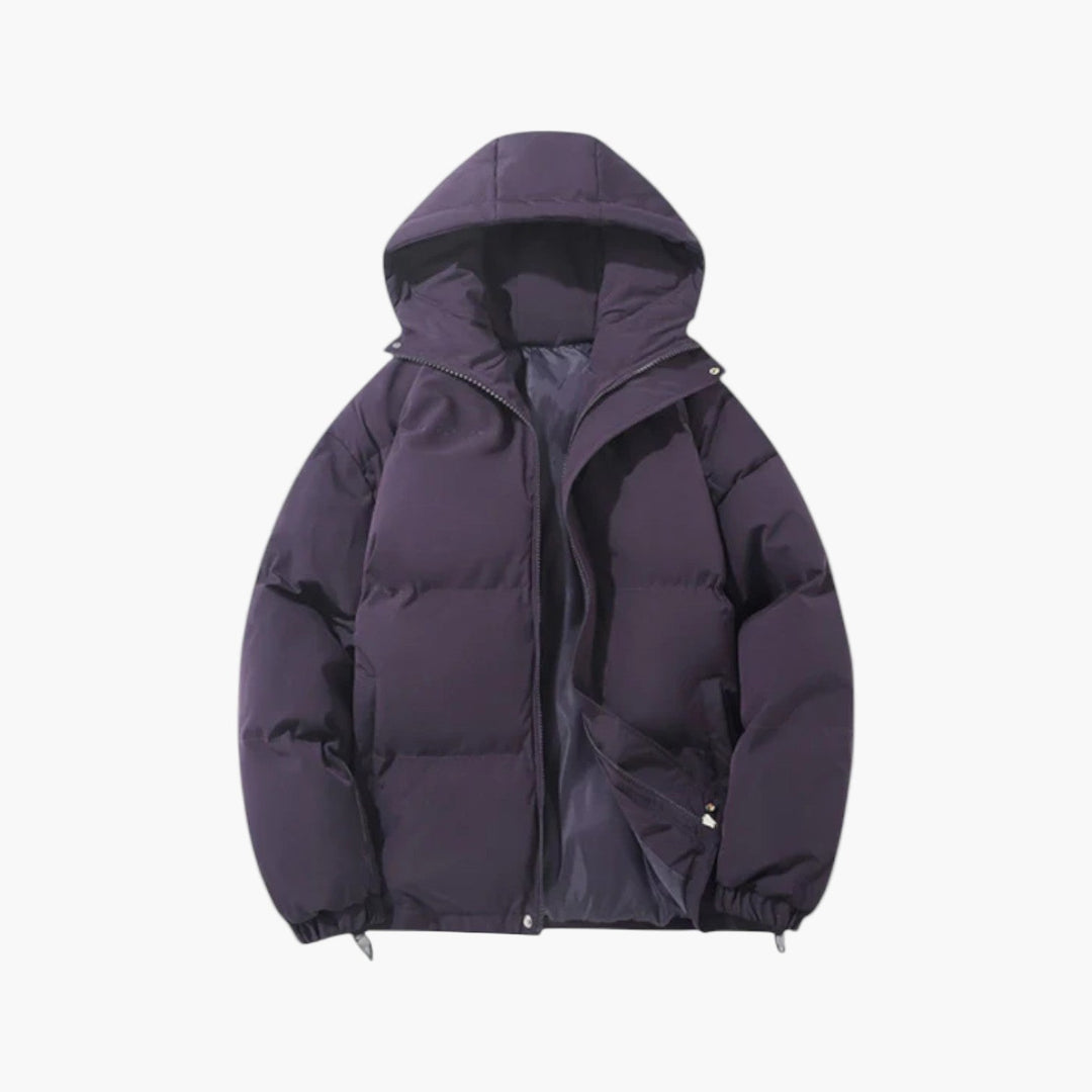 Cory | Men’s Quilted Winter Zip-Up Hooded Jacket