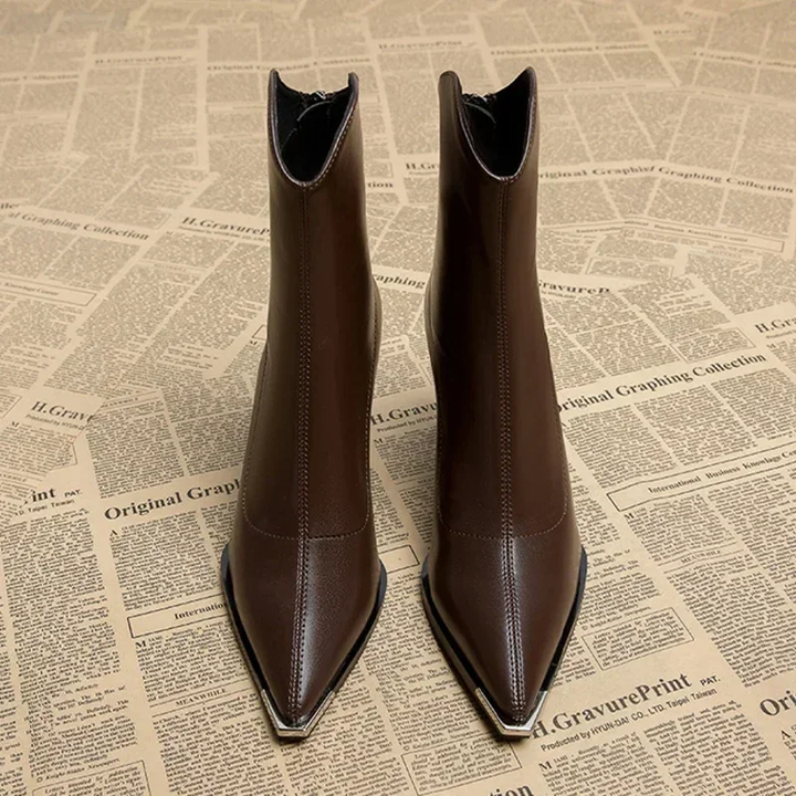 Montrose Chrome Tip Chelsea Boots