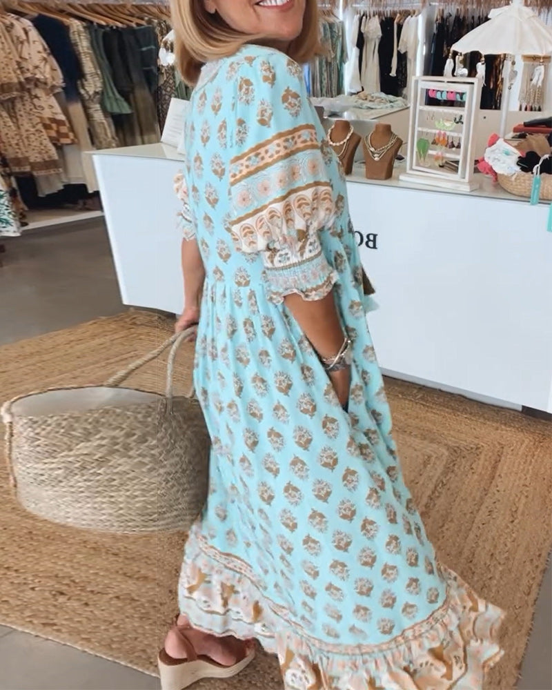 HEDELITA - TROPICAL ESCAPE MAXI DRESS
