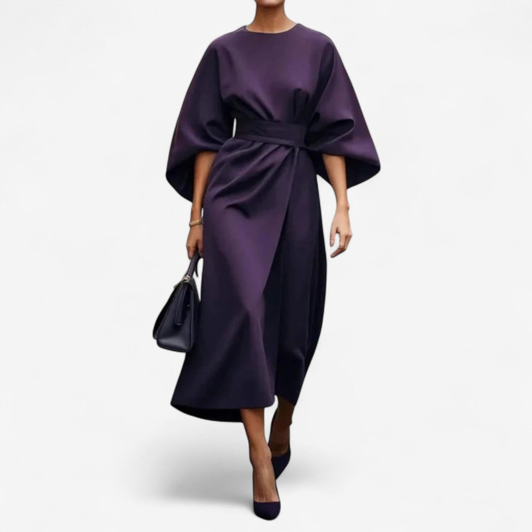 Women's  Elegant Wrap Midi Dress