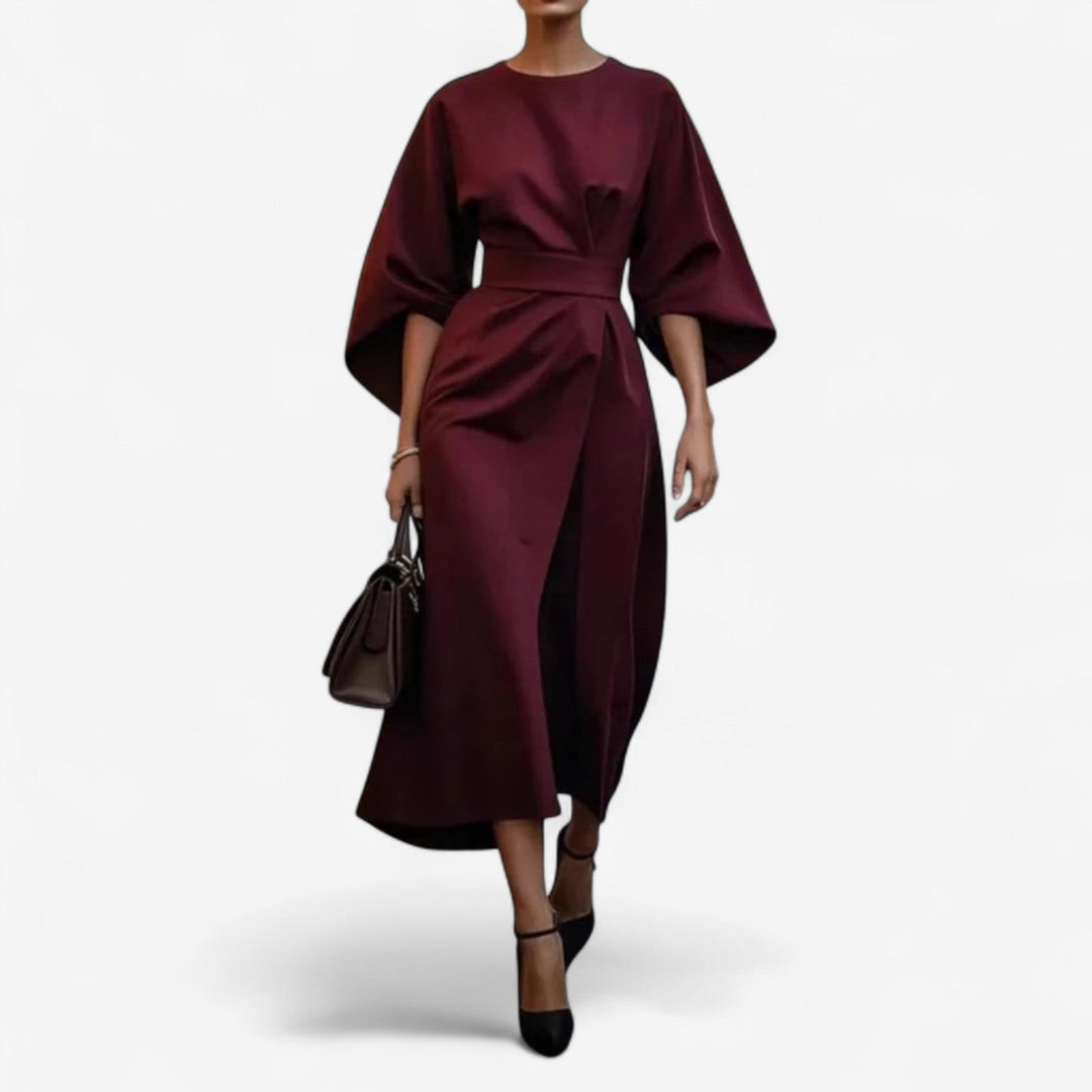 Women's  Elegant Wrap Midi Dress