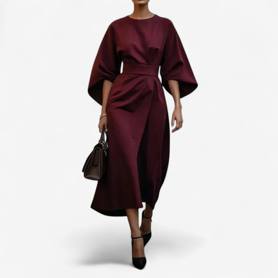 Women's  Elegant Wrap Midi Dress