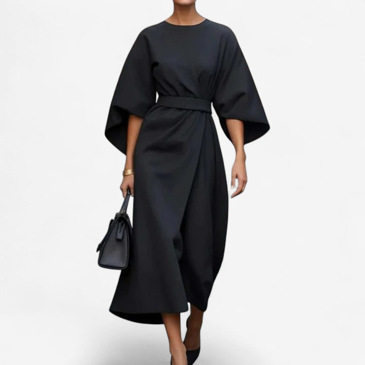 Women's  Elegant Wrap Midi Dress