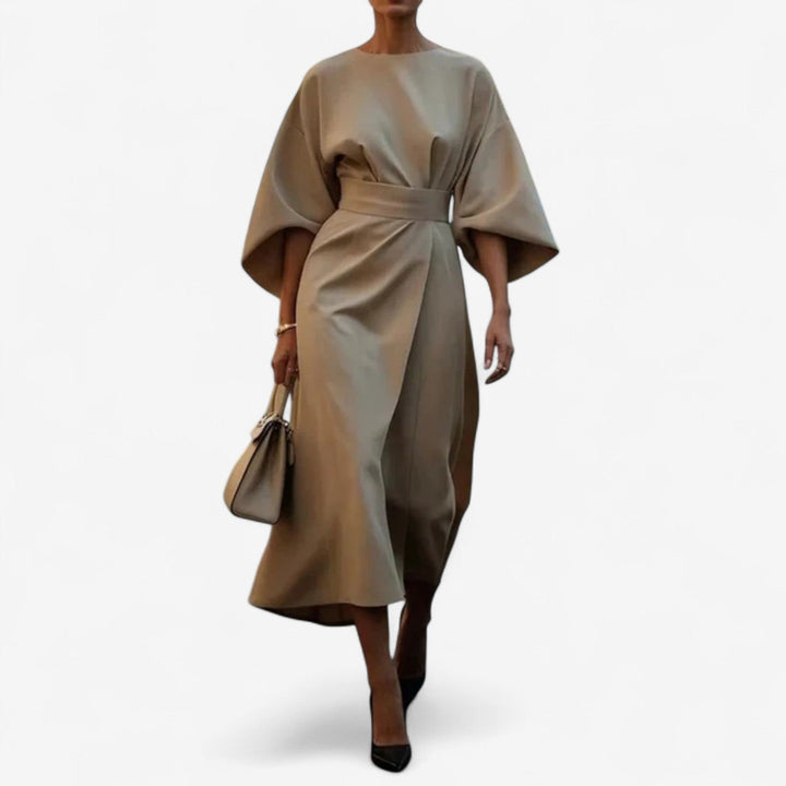 Women's  Elegant Wrap Midi Dress