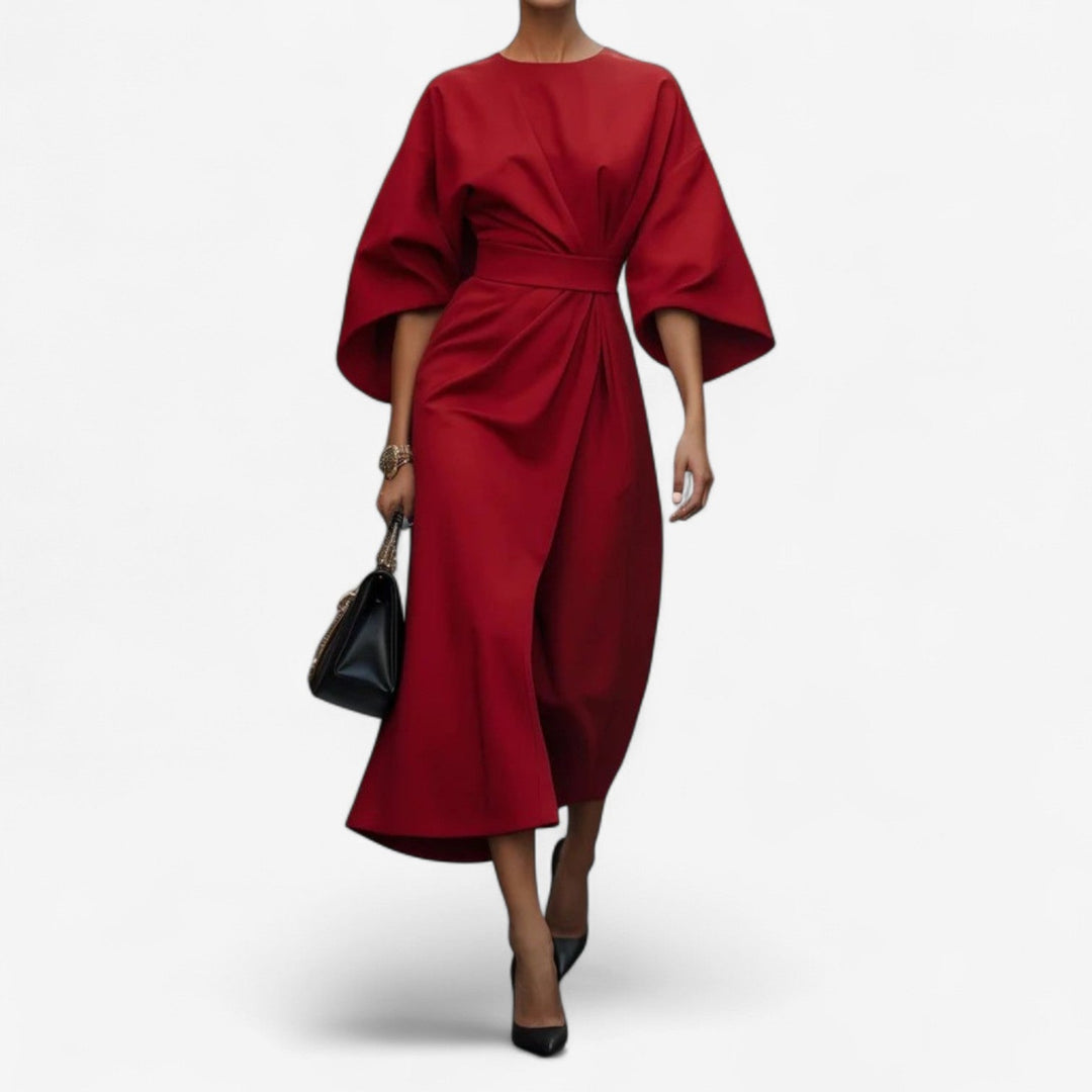 Women's  Elegant Wrap Midi Dress