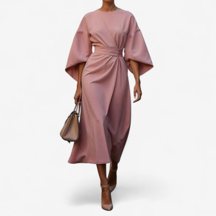 Women's  Elegant Wrap Midi Dress