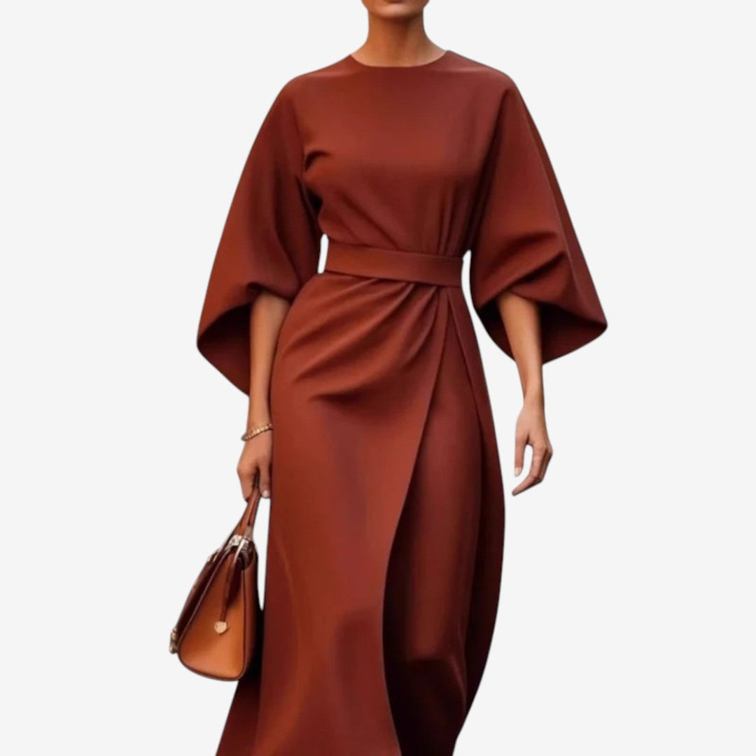 Women's  Elegant Wrap Midi Dress
